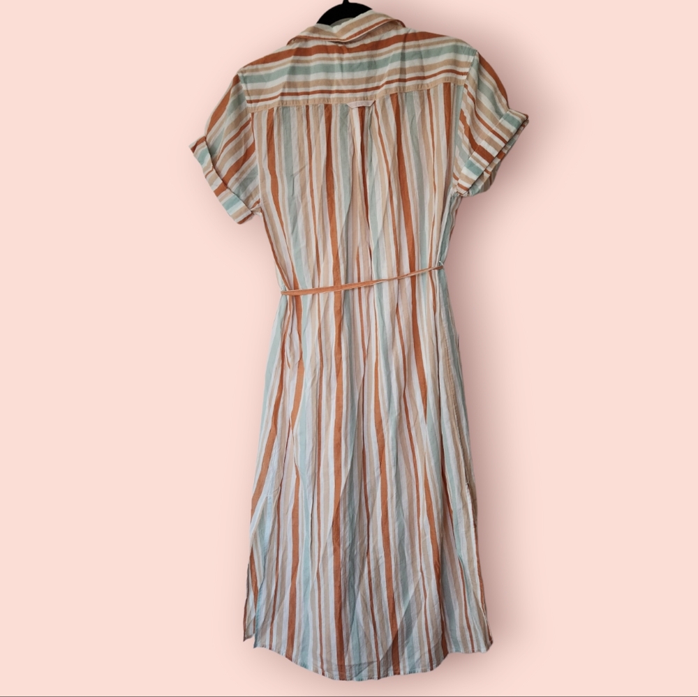 Current/Elliott Striped Collared Button Down Dres… - image 2